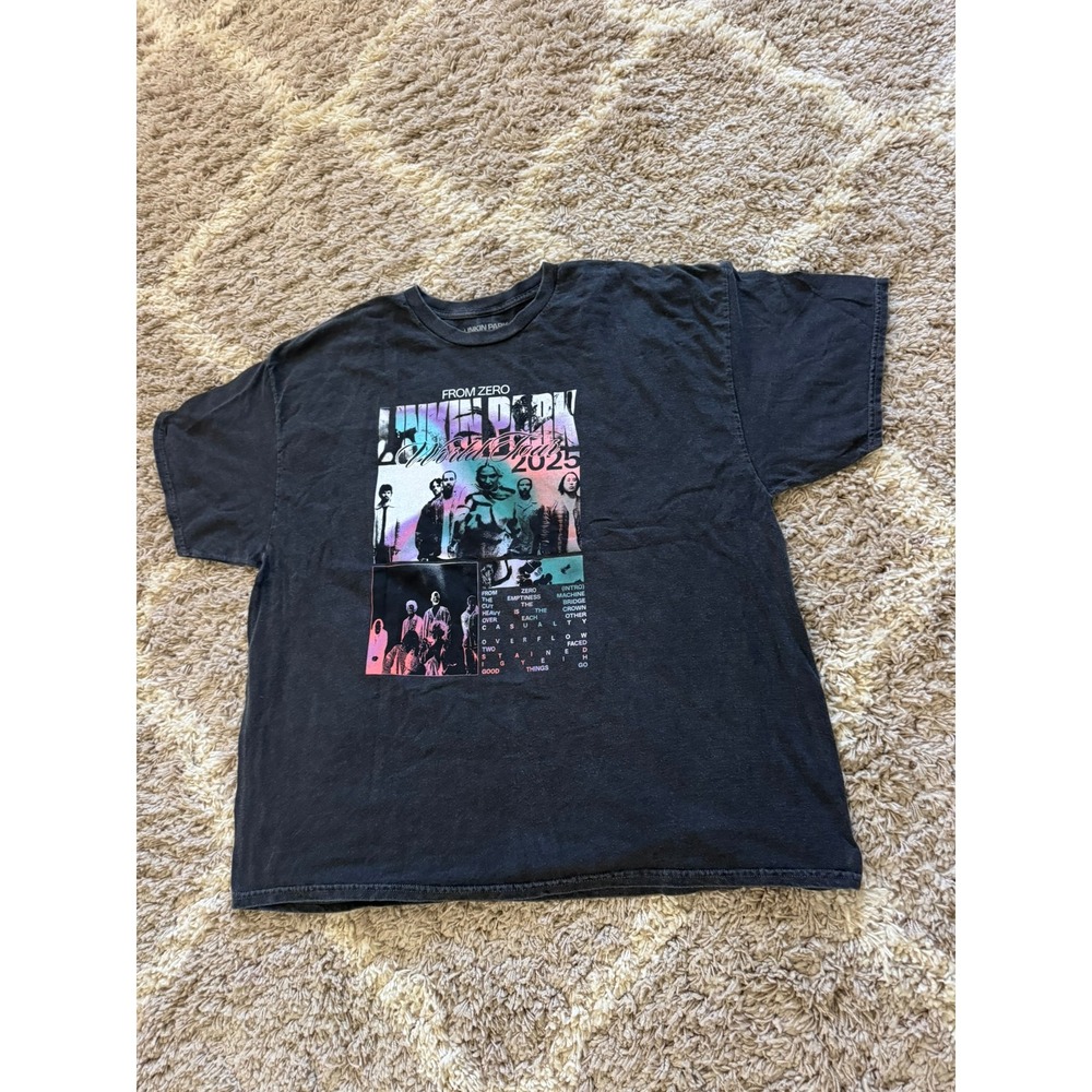 Linkin Park From Zero World Tour 2025 Graphic T-Shirt Black XL Concert Tee - Picture 6 of 6